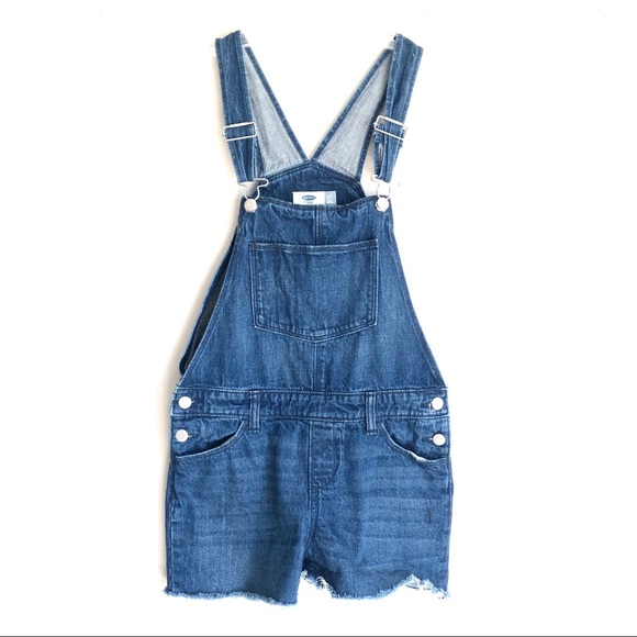 Old Navy | Denim Jean Short Bib Overalls - Picture 5 of 7